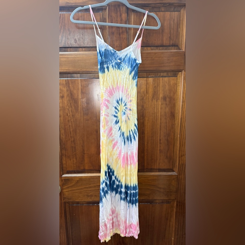 Nation LTD Vibrant Tie-Dye Maxi Dress